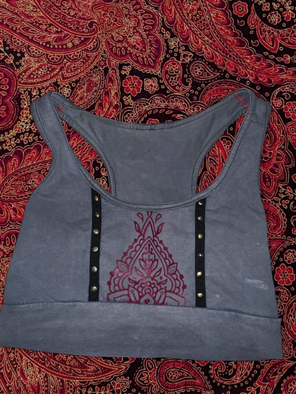 Benu Apparel handmade cropped studded tank
